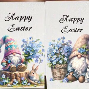 Happy Easter Kitchen Towels 16" x 24"